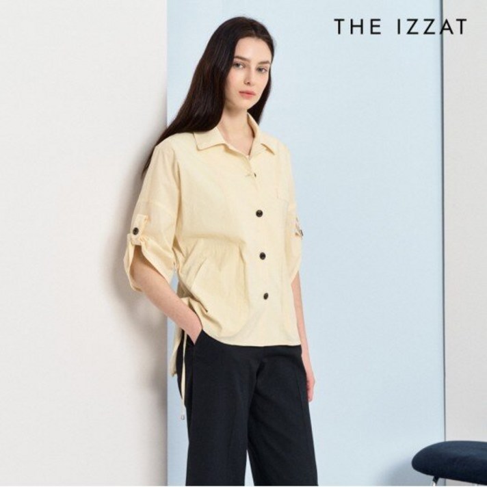 더아이잗 턴업 슬리브 스트링 블라우스 IP5M0BL821BRL0DJDK1146307