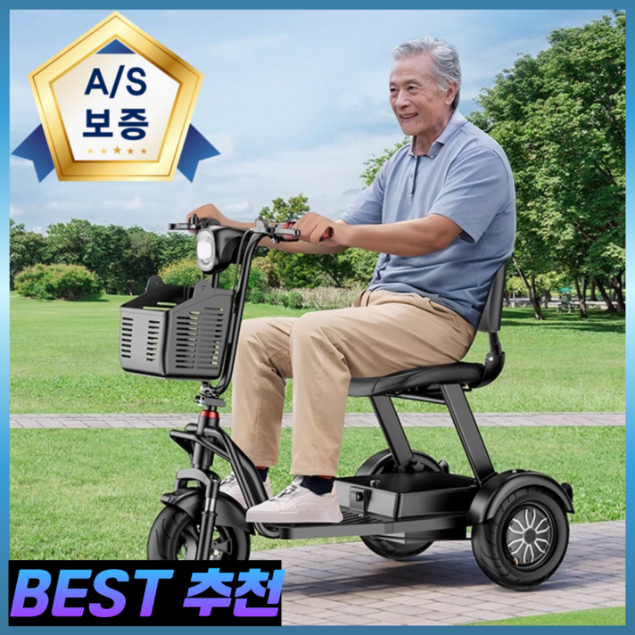 골든모션 노인 전동차 오토바이 전기 스쿠터 전동 산책 삼발이 3륜 삼륜 전동카 어르신 배터리, 48V15A주행가능거리60km