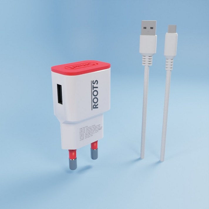 디에이치몰 루츠 국내생산 USB 1포트 저전압 DC 5V 2A 저전력 저속충전기, C타입케이블포함, 1개 디에이치몰 루츠 국내생산 USB 1포트 저전압 DC 5V 2A 저전력 저속충전기, C타입케이블포함, 1개