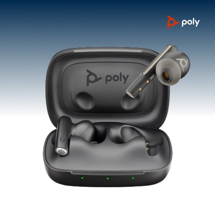 Poly 플랜트로닉스 보이저 프리 60 노이즈캔슬링 무선 스마트 케이스 블루투스 이어폰, 보이저 프리 60+RHA동글(사은품) 7412539456