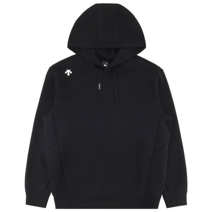 데상트 에센셜 백그래픽 후드 티셔츠 SQ123UHD21BLK