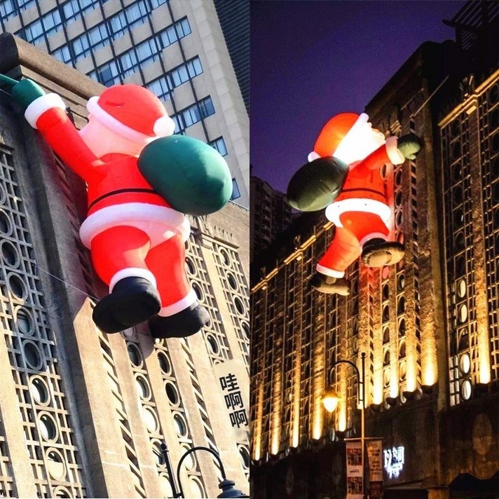 벽타는 산타 대형 산타 풍선 에어산타 애드벌룬 크리스마스 장식
