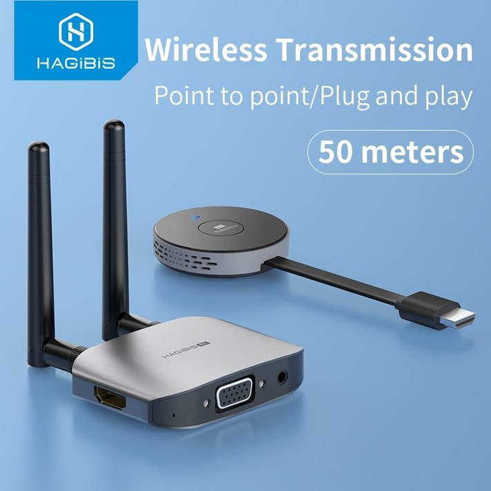 무선 HDMI 송수신기 Hagibis 비디오 송신기 및 수신기 G6W 키트 익스텐더 어댑터 TV 동글 1080P 모니터 프로젝터 노트북 용, 1.G6W Kits