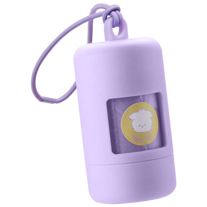 네오핏 강아지 레츠고 배변봉투 풉백 15p  케이스 세트, 퍼플, 15개입, 1세트