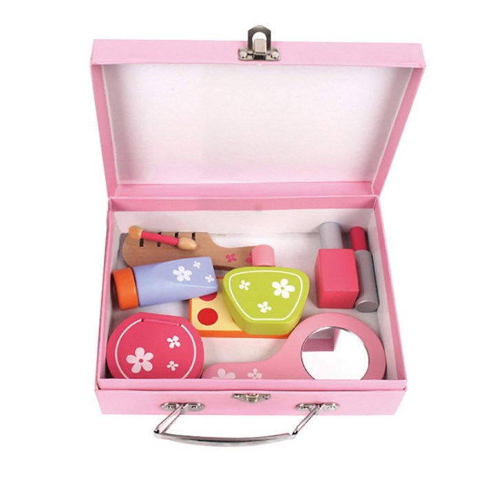 브레인숲 원목 병원놀이 미용놀이 가방세트 소꿉놀이 역할놀이 장난감, 1개