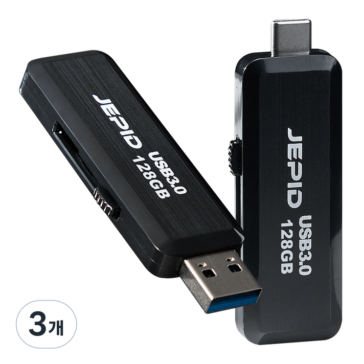 제피드 USB 메모리 3.0 C타입, 3개, 128GB