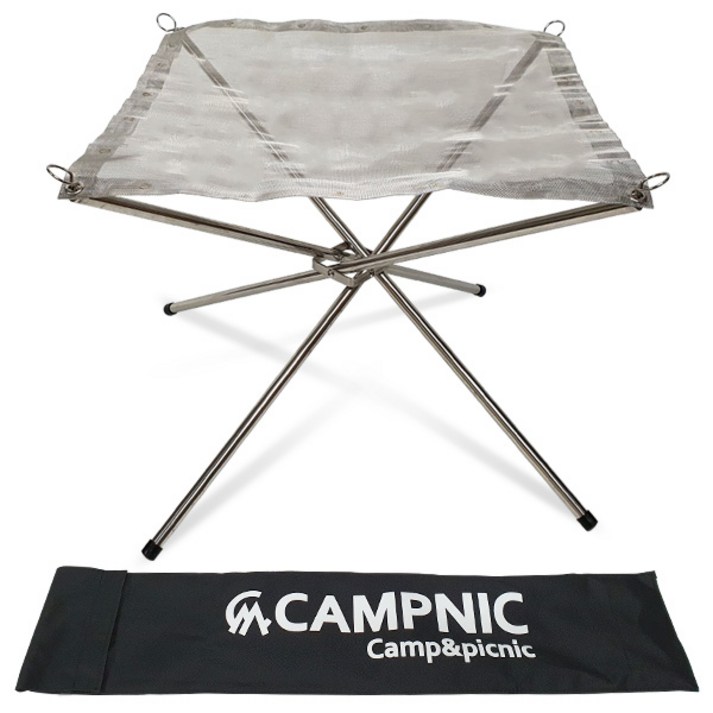 캠프닉 캠핑용 장작철망 화로대 + 보관가방
