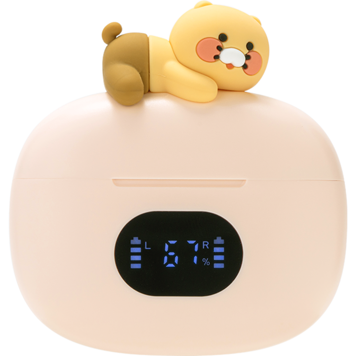 카카오프렌즈 TWS 춘식이 블루투스 무선 이어폰, WI23TWS01, 핑크