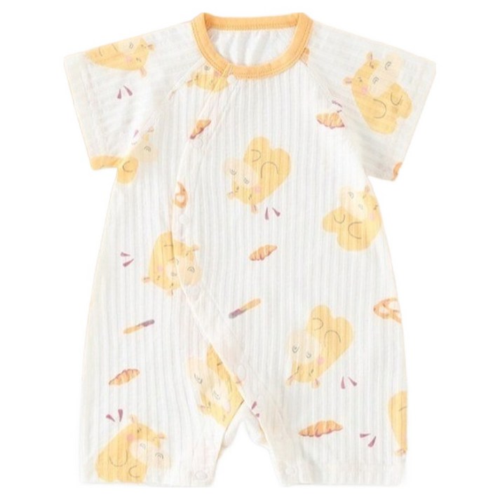 스타도어 유아용 메쉬 애니멀 패턴 반팔 롬퍼