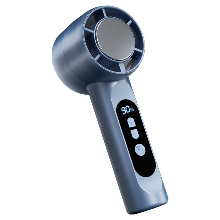 지파워 급속 냉각 무선 휴대용 손선풍기, SRS05, 블루