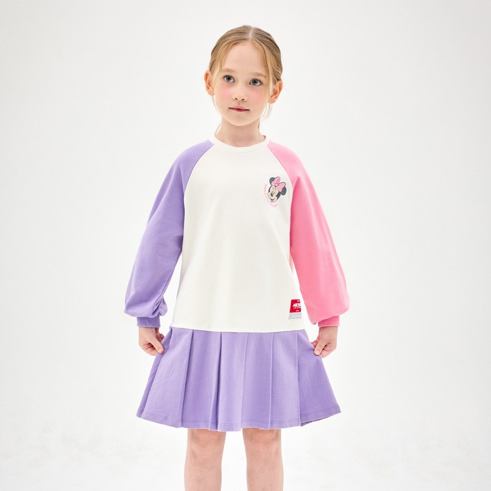 젤리스푼 여아용 디즈니 미니 마우스 상큼 체리 플리츠 원피스