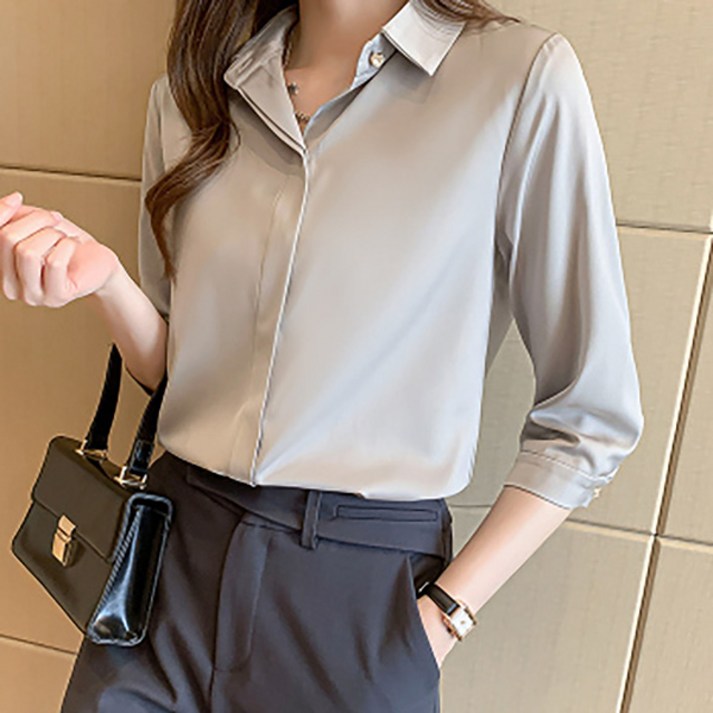 어썸풀 써렌 새틴 블라우스