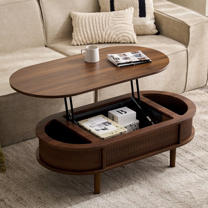 잉글랜더 스칸센 템바보드 타원형 리프트업 테이블