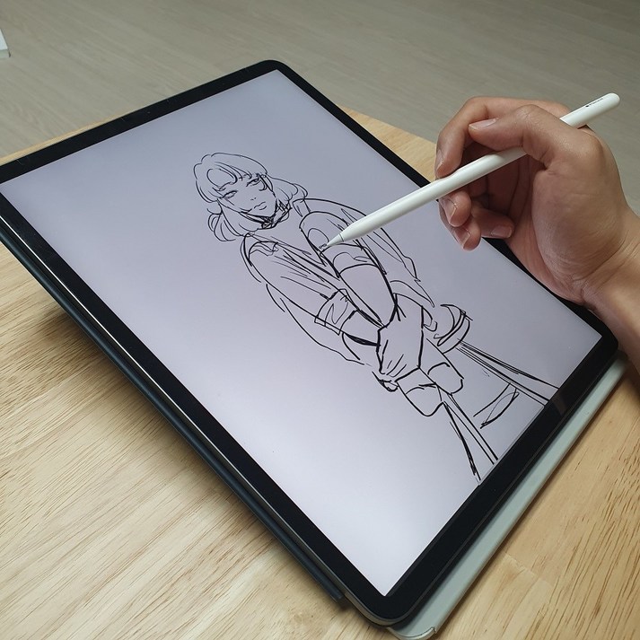 지바 아이패드 필기 거치대 태블릿 책상 그림 프로12.9 받침대 드로잉 갤럭시탭S7+ 20240321