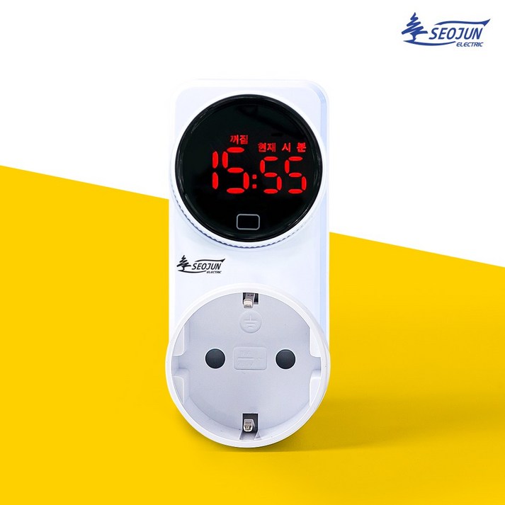 서준전기 타이머 콘센트 SJEC10 디지털 다이얼 타임 스위치 콘센트형, 1개