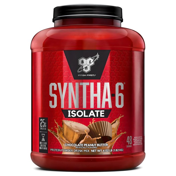 비에스엔 신타6 아이솔레이트 프로틴 파우더 드링크 믹스 단백질 보충제, 1개, 1.82kg