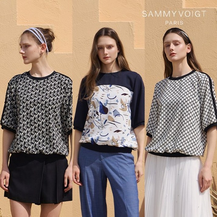 25SS 새미보이트 쿨샤벳 에어리 블라우스 3종
