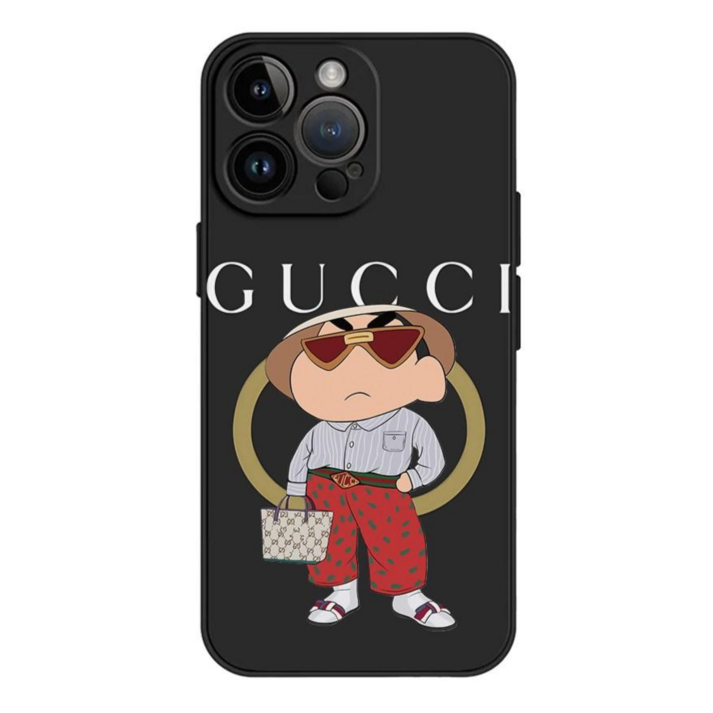 짱구 공부 어른 옷 검정 실리콘 케이스