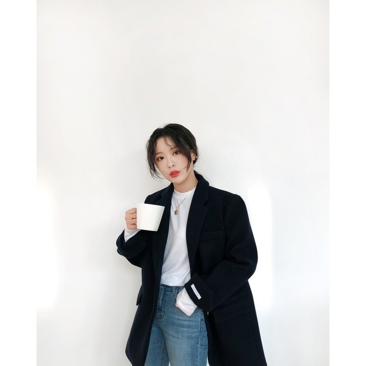 라우드 감성모노 베이직 하프 싱글코트 4477 루즈핏 오버핏 모직 겨울 울코트 라우드 감성모노 베이직 하프 싱글코트 4477 루즈핏 오버핏 모직 겨울 울코트