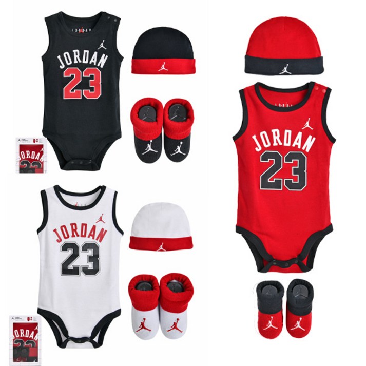 플레이키즈프로 조던23바디수트세트 N251UU808 나이키키즈 조던키즈 나이키베이비 조던베이비 바디수트세트 출산선물 100일촬영용 612M