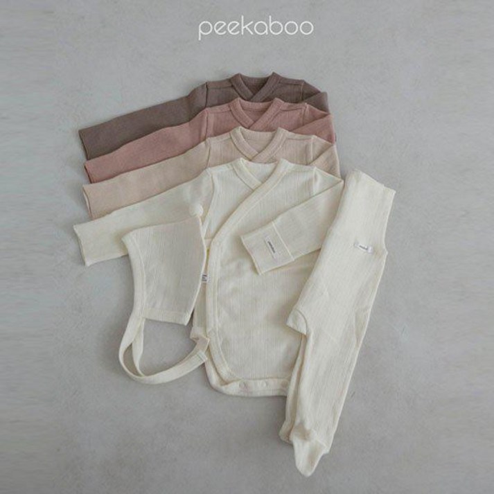 (23겨울)피카부 데어배냇수트세트 바디슈트 롬퍼