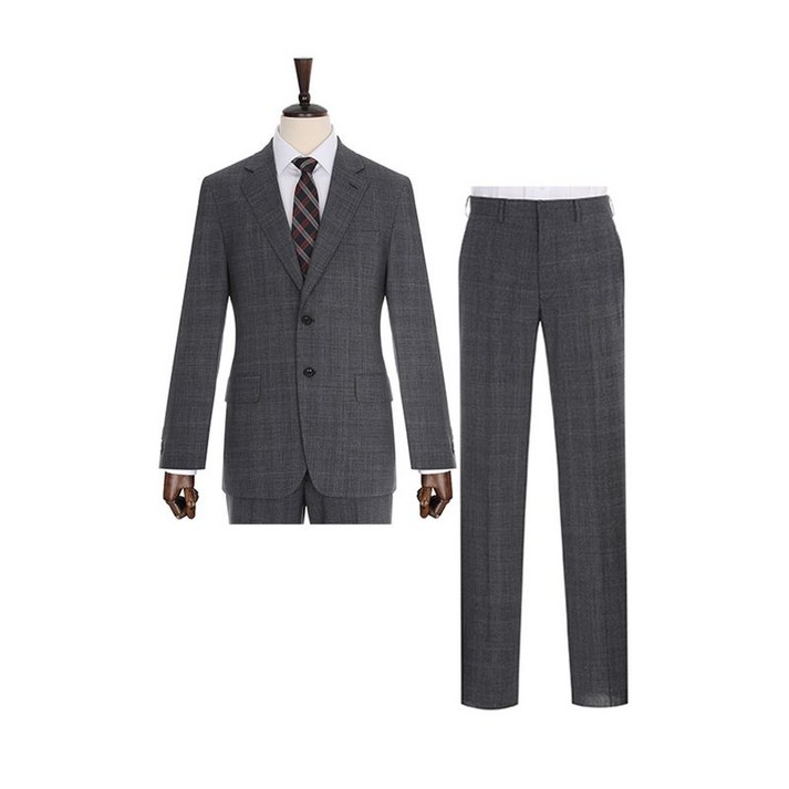 BY파크랜드 울혼방 멀티 체크 스트레치 수트 셋트ASN21250P APN21250P