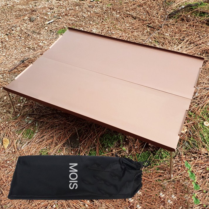 모이스 아웃도어 초경량 접이식 미니 테이블  보관파우치 세트 캠핑 보조테이블 차박 1인 밥상 백패킹 야구장 휴대용 야외 실내 사이드테이블