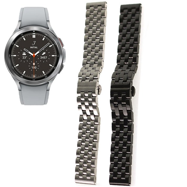 갤럭시워치4클래식46mm 메탈밴드 호환 5라인 스틸스트랩