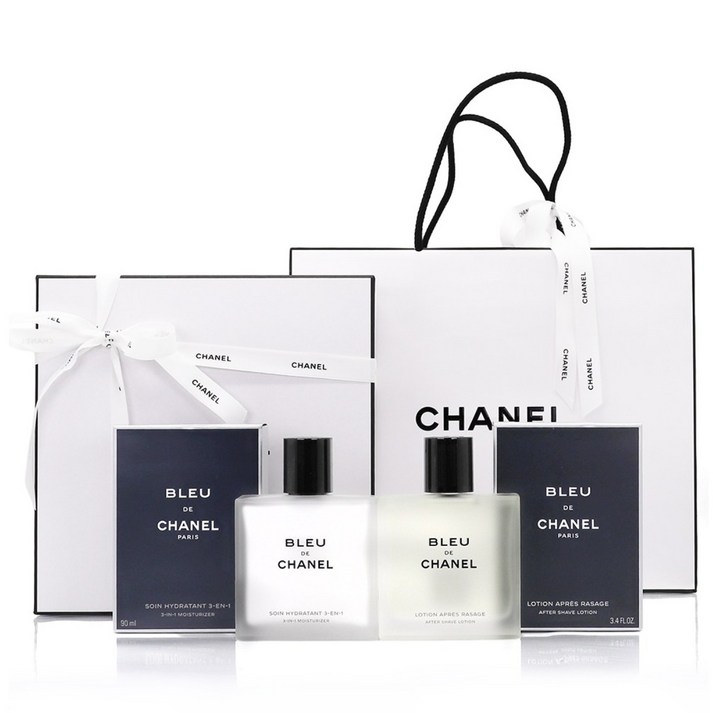 [정식 한글라벨 백화점 제품] 블루 드 샤넬 애프터 쉐이브 2종세트, 쇼핑백동봉