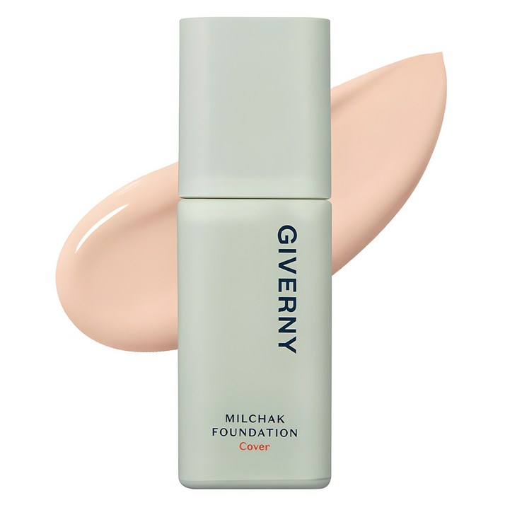 지베르니 밀착 커버 파운데이션 30ml, 17호포슬린, 1개 지베르니 밀착 커버 파운데이션 30ml, 17호포슬린, 1개