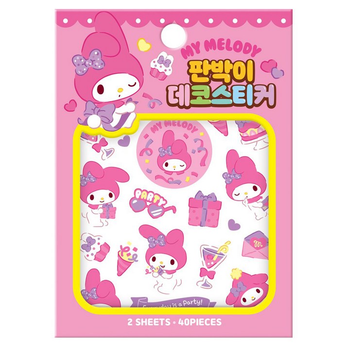 산리오캐릭터즈 마이멜로디 판박이 데코스티커 산리오캐릭터즈 마이멜로디 판박이 데코스티커