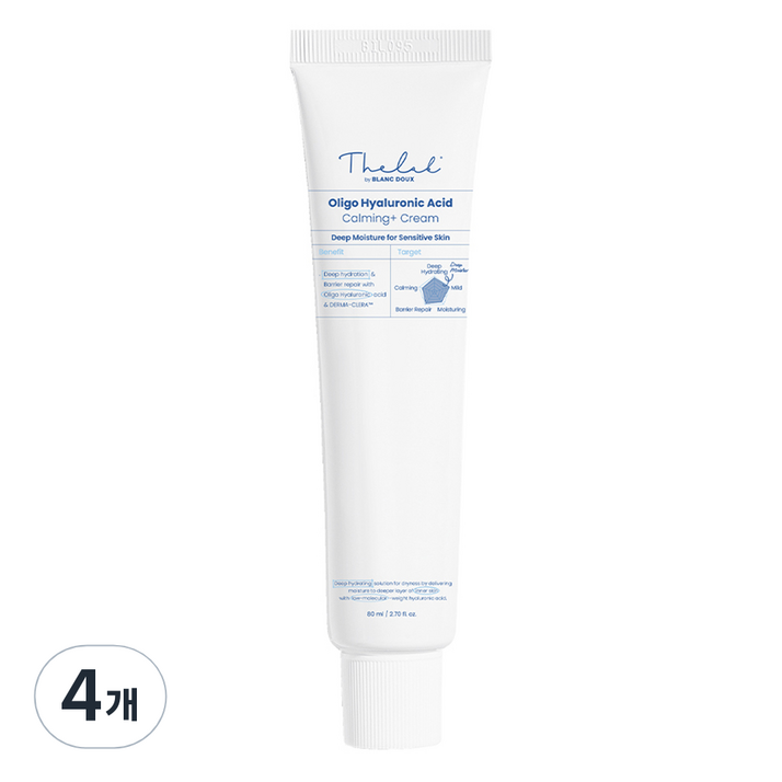더랩바이블랑두 올리고 히알루론산 카밍 플러스 크림, 80ml, 4개