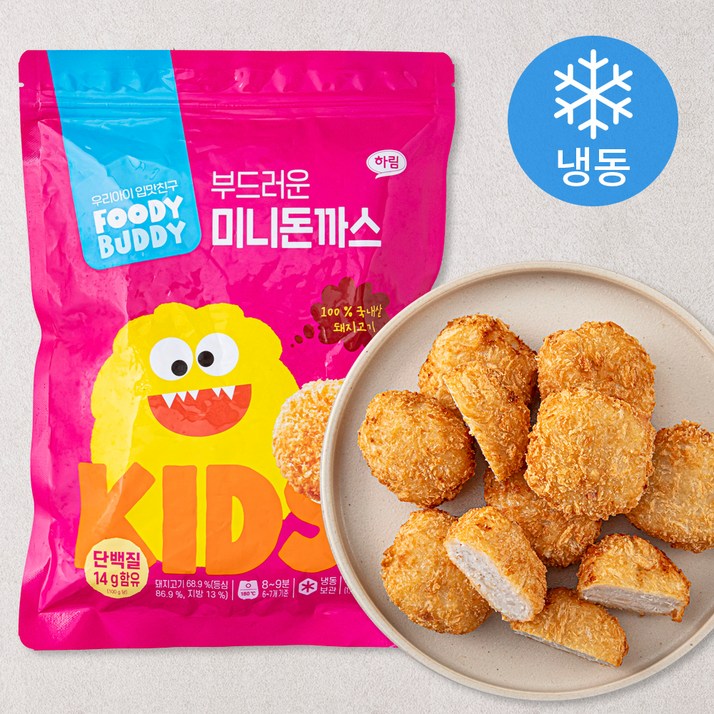 [로켓프레시] 푸디버디 부드러운 미니돈까스 (냉동)