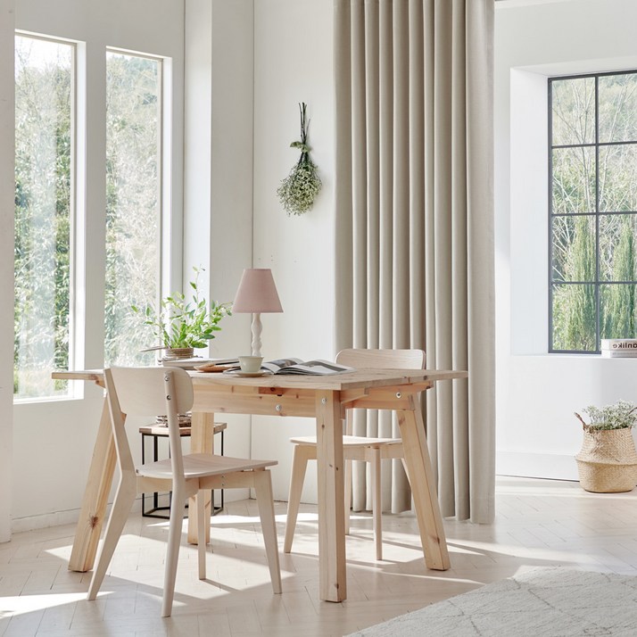 양면 형상기억 사계절 핀형 암막커튼 2p