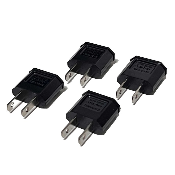 국산 해외여행용 110v 돼지코 어댑터 플러그 일본 미국 여행 준비물, 4개