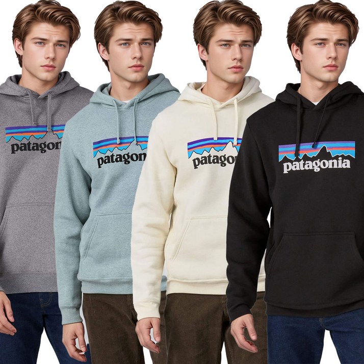 파타고니아 P-6 긴팔 맨투맨 로고 업라이즈 커플 후디 티셔츠 SY011