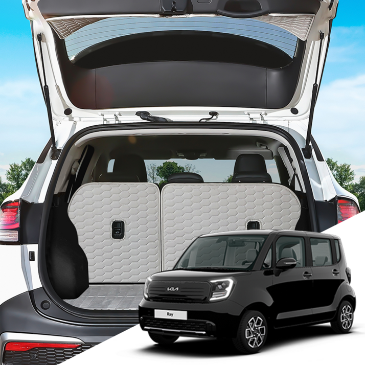 더뉴레이/EV호환 본투로드 하이브 차량용 바닥 등받이 트렁크매트