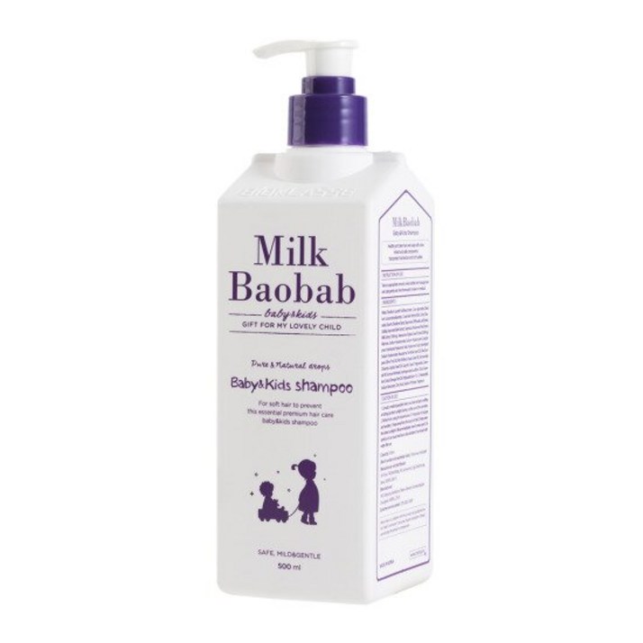 밀크바오밥 베이비키즈 샴푸 풍선껌향, 500ml, 1개