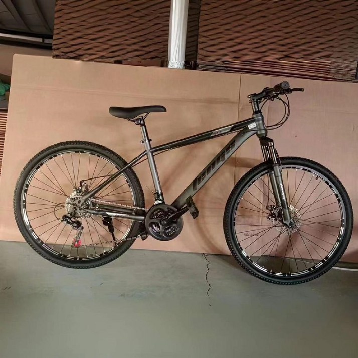 로드자전거 사이클 24/26인치 자전거 MTB자전거 입문용 로드 산악 MTB, 24인치, E.회색과검정색, 1개