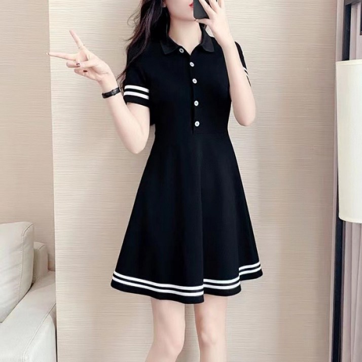 NEW 골프 원피스플리츠스커트반팔원피스카라여자골프웨어스포츠원피스플리츠원피스반팔원피스캐주얼여름루즈핏
