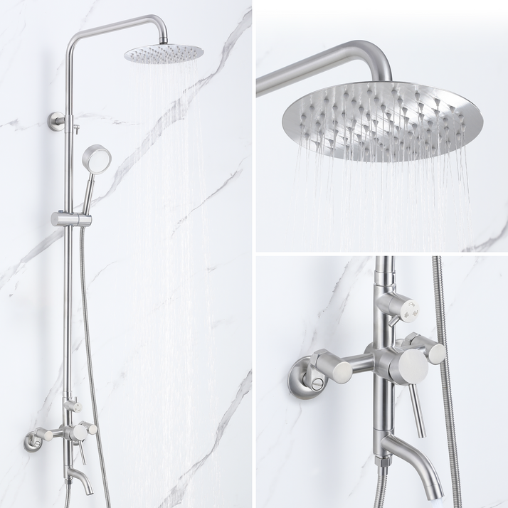 준앤코 SRS 스테인리스 해바라기 샤워기 세트 샤워수전