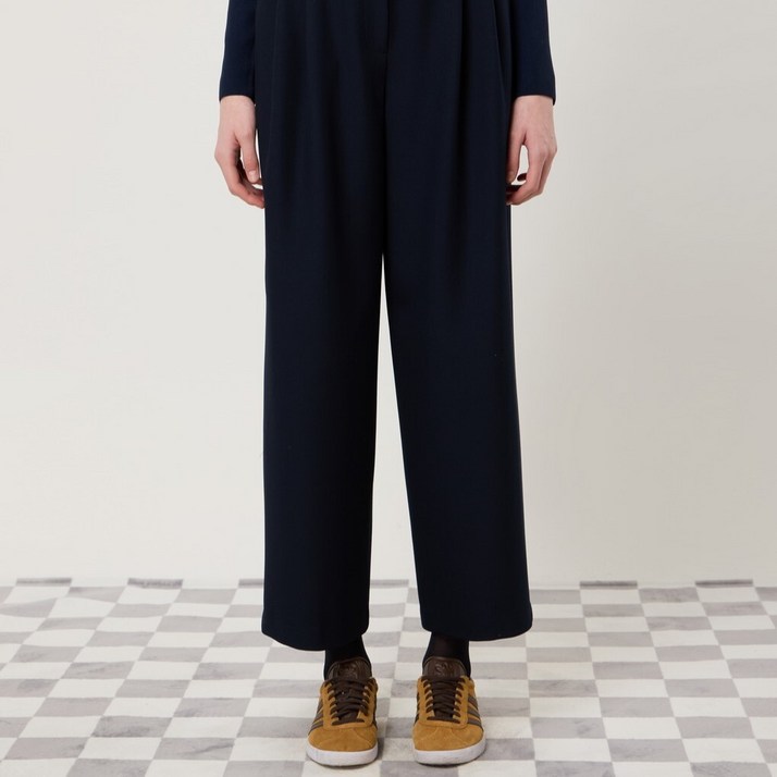 벨티드 투턱 와이드 팬츠_C251MSA001