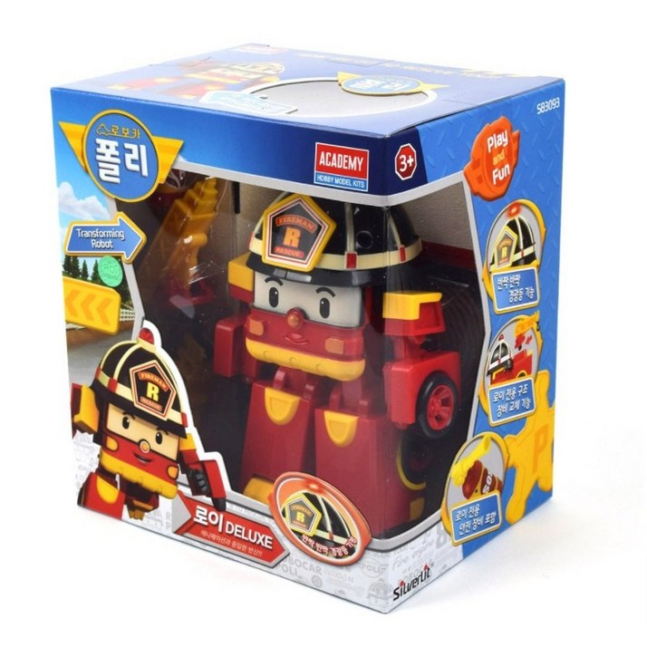 로보카폴리 변신로봇 디럭스 5인치 Robocar Poli Deluxe Deformation Toys 선택, 1개, 변신 디럭스 로이