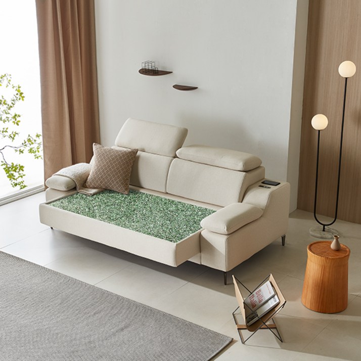 디바노릴랙스 3인 패브릭 춘천옥그린 온열소파