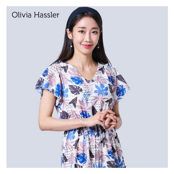 올리비아하슬러 트로피칼 프린팅 롱원피스_OHBMOP902