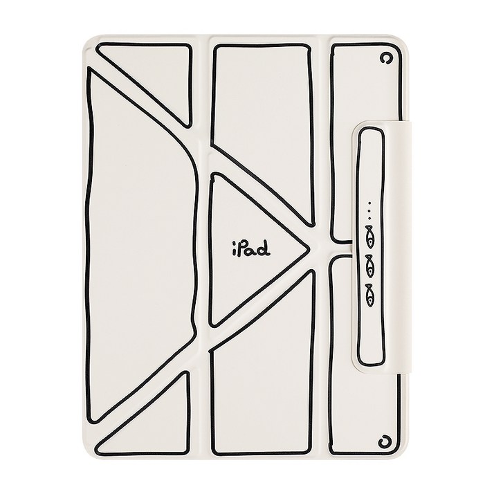 NECESID 북커버 디자인 아이패드 케이스, 1개