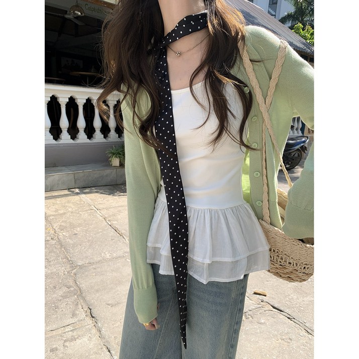 앤유 프릴 레이어드 나시 이너티