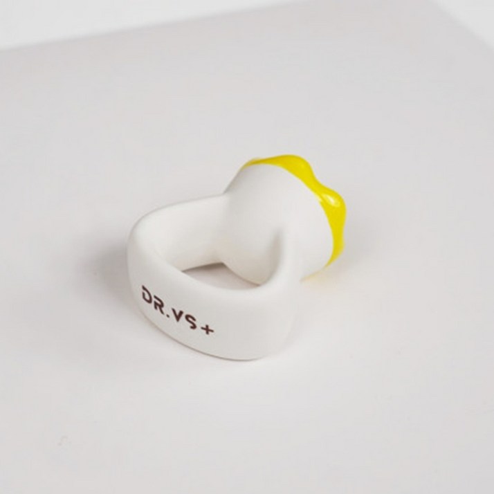 휴대용 닥터브이에스 세라믹 마사지 반지 괄사 여신 얼굴 림프순환 산후조리, 백색, 1개