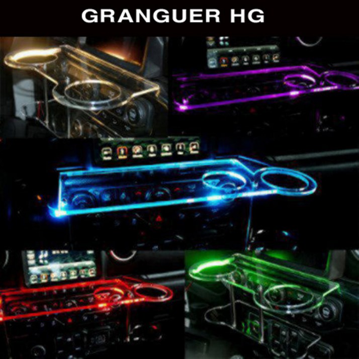 그랜저HG 트윈컵홀더 2단 무중력테이블 USB 5V LED 차량용 식탁 선반 트레이 핸드폰 스마트폰 거치대 컵홀더 수납용품BType 추가