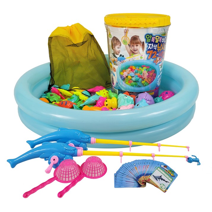 키즈팡팡 알록달록 바다어부 낚시놀이 시즌2 72p 세트